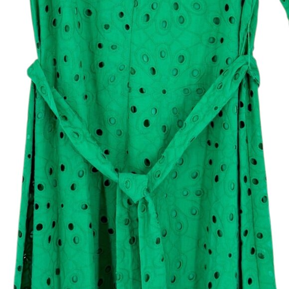 R.N Studio By Ronni Women's Pullover Lined Green Eyelet Dress Size XS NWT $89.00 - Picture 6 of 13